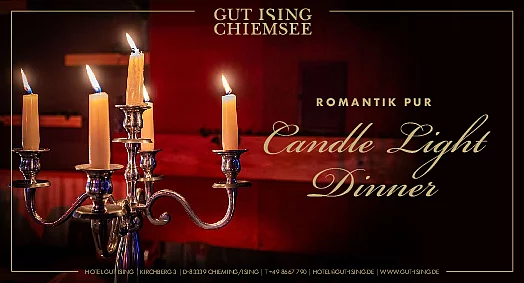 Candle light dinner auf Gut Ising