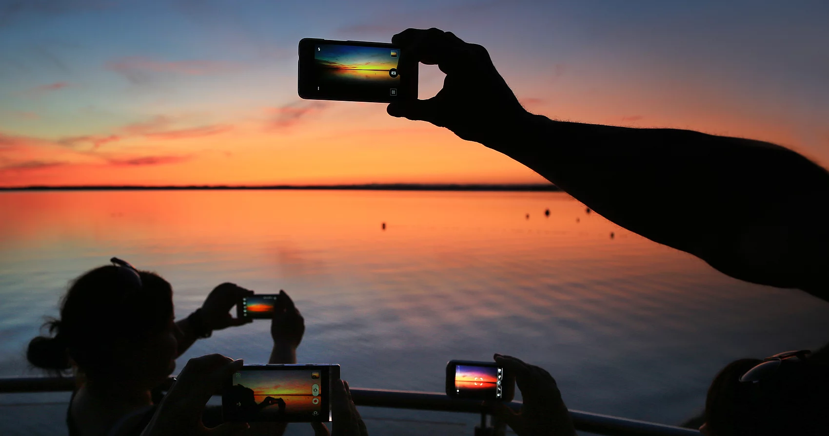 Sonnenuntergang am Chiemsee