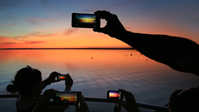Sonnenuntergang am Chiemsee