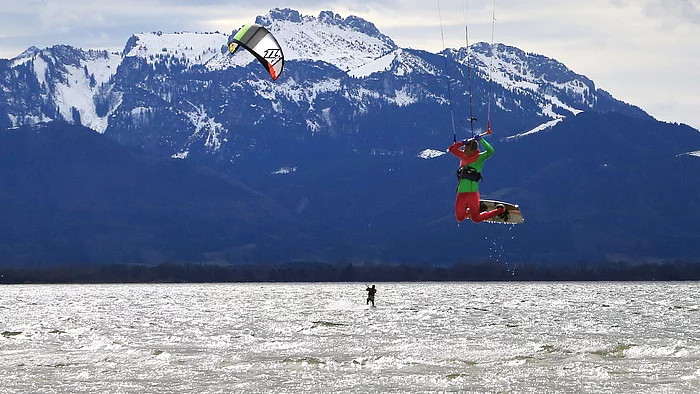 Kiten am Chiemsee-Ostufer